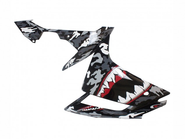 Carénages Moto Yamaha YZF 1000 R1 2007-2008 - Gris Blanc Camouflage Requin