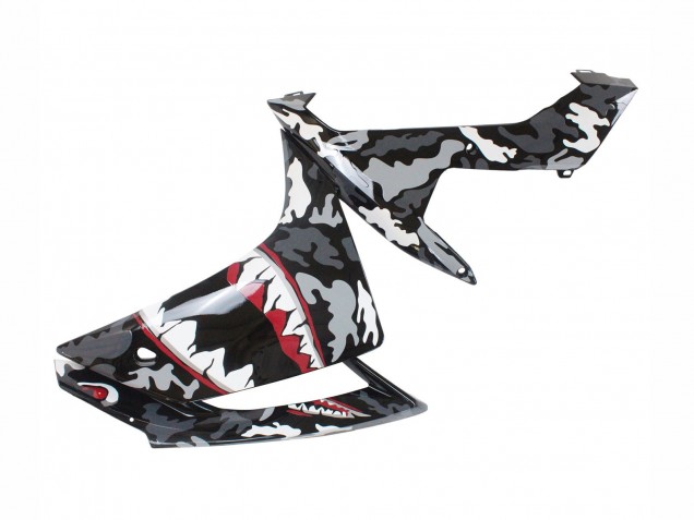 Carénages Moto Yamaha YZF 1000 R1 2007-2008 - Gris Blanc Camouflage Requin