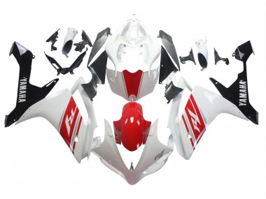 Carénage Moto Yamaha YZF 1000 R1 2007-2008 - Blanc Rouge Noir Vendre