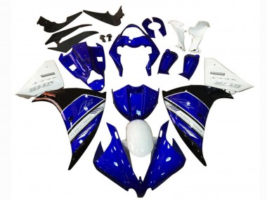 Carénage Moto Yamaha YZF 1000 R1 2012-2014 - Blanc Bleu Noir Vendre