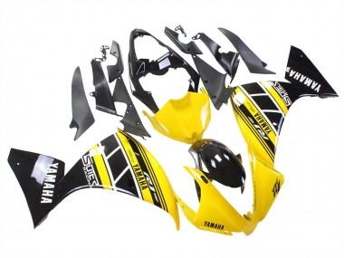 Carénages Moto Yamaha YZF 1000 R1 2012-2014 - Jaune Blanc Noir Vendre