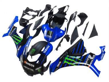 Carénages Moto Yamaha YZF 1000 R1 2015-2019 - Bleu Noir Mat Vert Monstre ENEOS Vendre