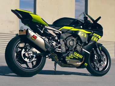 Carénages Moto Yamaha YZF 1000 R1 2020-2025 - Noir Brillant Fluorescent Jaune Vendre