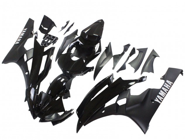 Carénages Moto Yamaha YZF 600 R6 2006-2007 - Noir Brillant Noir Mat