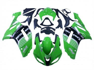 Carénages Moto Kawasaki ZX6R 2007-2008 - Vert Noir Ninja Vendre