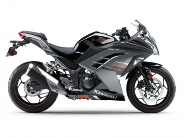 Carénages Moto Kawasaki EX300 2013-2024 - Noir Argent Rouge Vendre