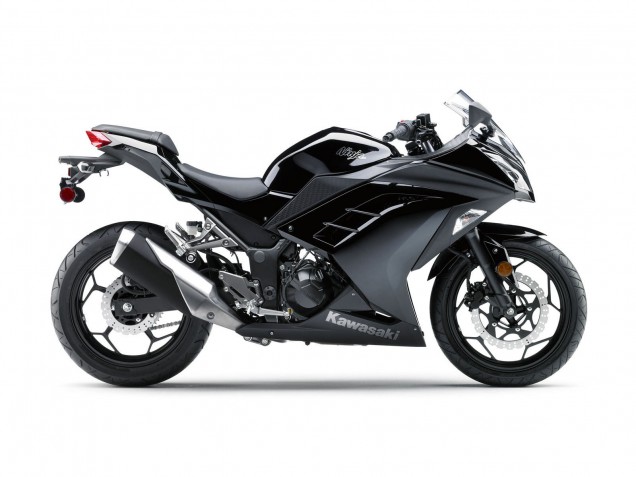 Carénage Moto Kawasaki EX300 2013-2024 - Noir Brillant Noir Mat