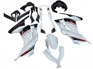 Carénages Moto Kawasaki EX300 2013-2024 - Blanc Rouge Noir Vendre
