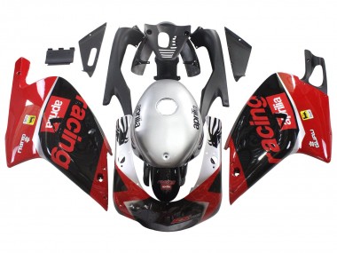 Carénages Moto Aprilia RS125 2000-2005 - Rouge Noir Argent Courses Vendre