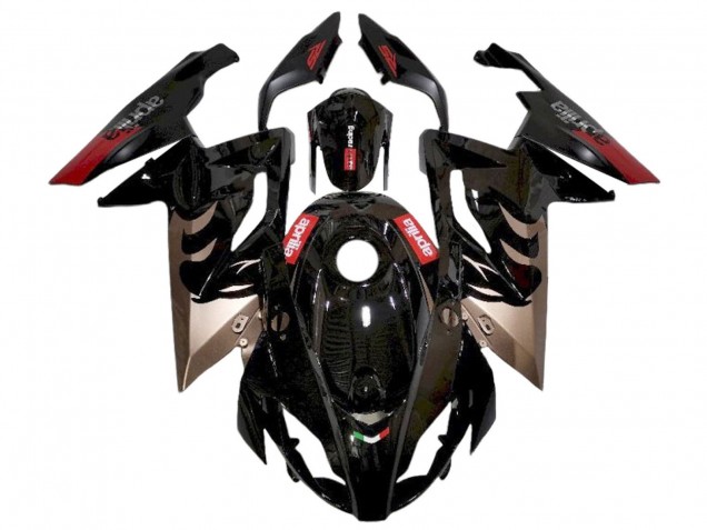 Carénages Moto Aprilia RS125 2006-2011 - Noir Brillant Rouge