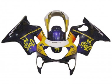 Carénages Moto Honda CBR600 F4 1999-2000 - Blanc Jaune Noir Brillant Joes Vendre
