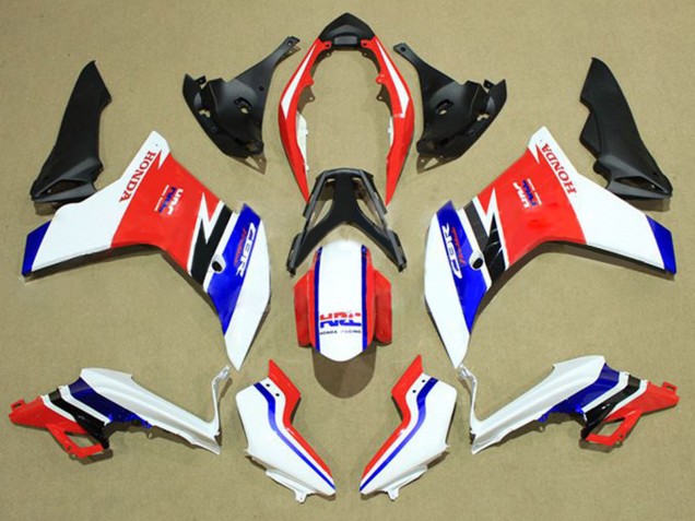 Carénages Moto Honda CBR600F 2011-2013 - Blanc Rouge Bleu