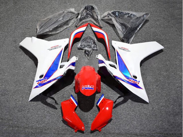 Carénage Moto Honda CBR600F 2011-2013 - Blanc Rouge Bleu HRC
