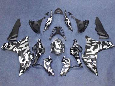 Carénages Moto Honda CBR600F 2011-2013 - Noir Blanc Camouflage Vendre