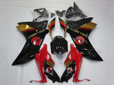 Carénages Moto Honda CBR600F 2011-2013 - Rouge Or Noir Brillant Konica Minolta Vendre