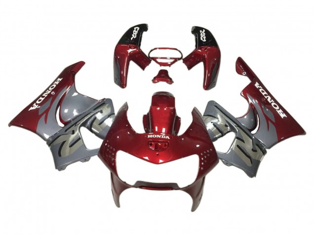 Carénages Moto Honda CBR900RR 919 1998-1999 - Rouge Foncé Gris
