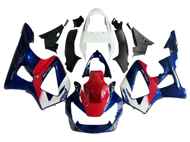 Carénage Moto Honda CBR900RR 929 2000-2001 - Blanc Rouge Bleu