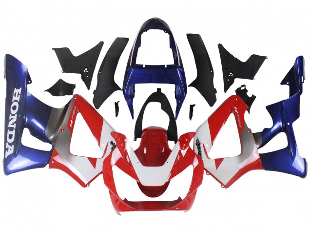 Carénages Moto Honda CBR900RR 929 2000-2001 - Argent Rouge Bleu