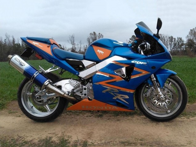 Carénages Moto Honda CBR900RR 954 2002-2003 - Orange Bleu
