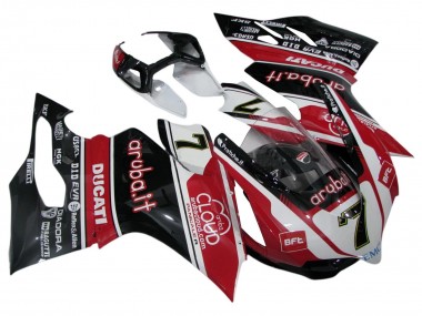Carénages Moto Ducati Panigale 899/1199 2011-2014 - Blanc Rouge Noir Brillant Aruba.it 7 Vendre