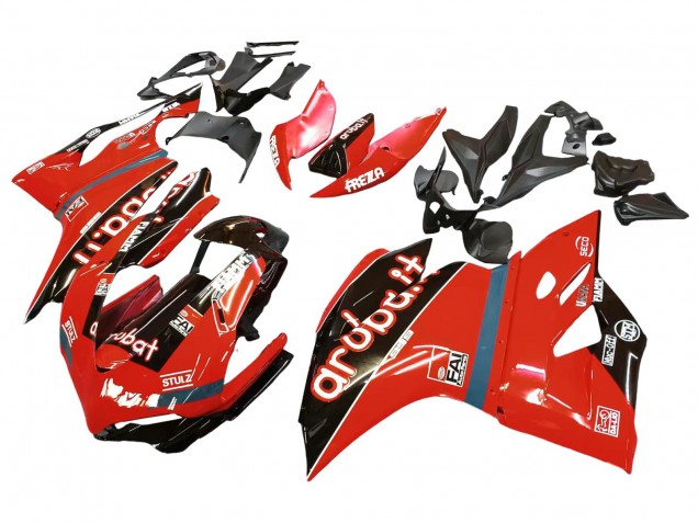 Carénages Moto Ducati 959/1299 2015-2020 - Rouge Noir Brillant Fiamm