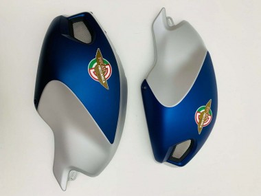 Carénages Moto Ducati Monster 696 796 1100 1100S 2008-2012 - Bleu Foncé Argent Vendre