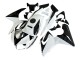 Carénages Moto Honda CBR125R 2002-2006 - Blanc Noir Brillant