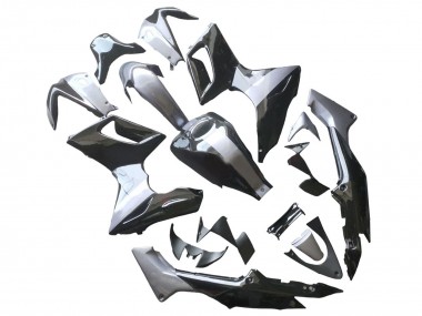 Carénages Moto Honda CBR125R 2002-2006 - Argent Noir Brillant Vendre