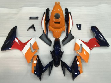 Carénages Moto Honda CBR125R 2002-2006 - Orange Blanc Rouge Noir Brillant Vendre