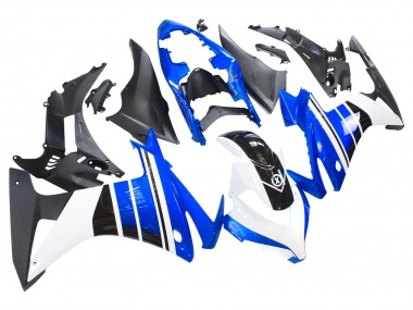 Carénages Moto Honda CBR500R 2013-2015 - Bleu Blanc Noir Mat Vendre