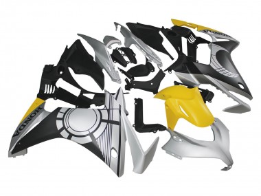 Carénages Moto Honda CBR500R 2013-2015 - Argent Jaune Noir Mat Vendre