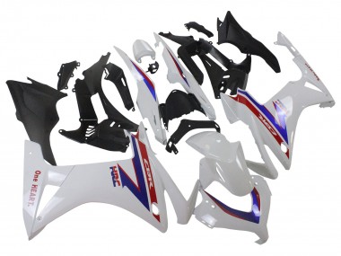 Carénages Moto Honda CBR500R 2013-2015 - Blanc Rouge Bleu HRC Vendre