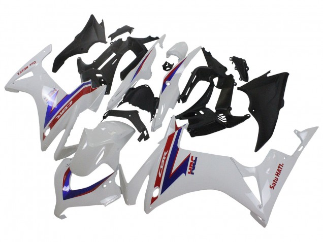 Carénages Moto Honda CBR500R 2013-2015 - Blanc Rouge Bleu HRC