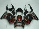 Carénages Moto Kawasaki EX250 2008-2012 - Noir Brillant Rouge Marron