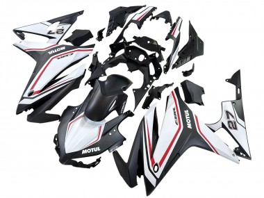 Carénages Moto Honda CBR500R 2016-2018 - Blanc Rouge Noir Mat Vendre