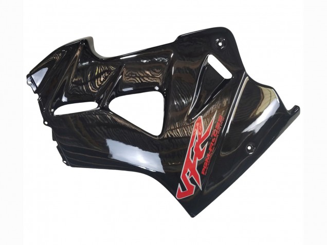 Carénages Moto Honda VFR 800 1998-2001 - Noir Brillant Rouge Décalque