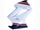 Carénages Moto Honda VFR 800 2002-2013 - Blanc Rouge Bleu Foncé