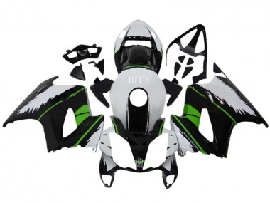 Carénages Moto Honda VFR 800 2002-2013 - Blanc Vert Noir Brillant Vendre