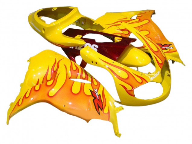 Carénages Moto Suzuki TL1000R 1998-2003 - Jaune Rouge Flamme