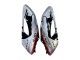 Carénages Moto Honda CBR1000RR 2004-2005 - Argent Noir Brillant Rouge Bande