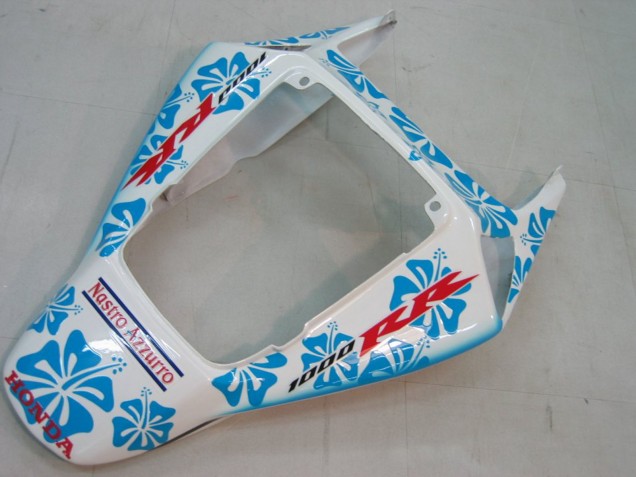 Carénages Moto Honda CBR1000RR 2004-2005 - Blanc Bleu Neige Nastro Azzurro 46