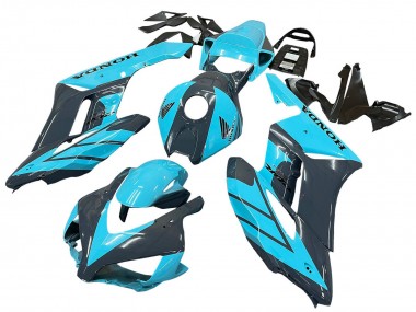 Carénages Moto Honda CBR1000RR 2004-2005 - Bleu Clair Noir Brillant Vendre