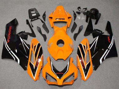 Carénages Moto Honda CBR1000RR 2004-2005 - Orange Blanc Noir Brillant Bande Vendre