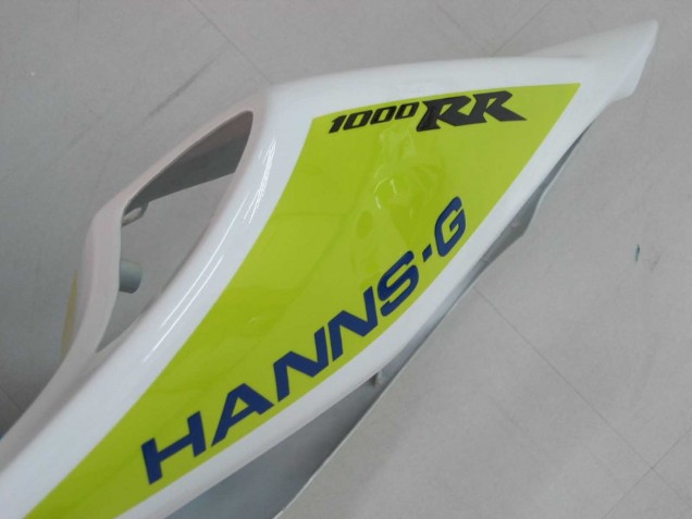 Carénages Moto Honda CBR1000RR 2006-2007 - Blanc Vert Noir Brillant Hannspree 52