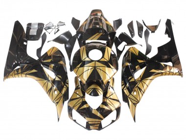 Carénages Moto Honda CBR1000RR 2006-2007 - Or Noir Brillant Vendre