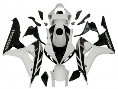 Kits Carénage Moto Honda CBR1000RR 2006-2007 - Blanc Noir Brillant Vendre