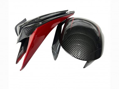 Carénages Moto Honda CBR1000RR 2008-2011 - Noir Fibre de Carbone Rouge Vendre