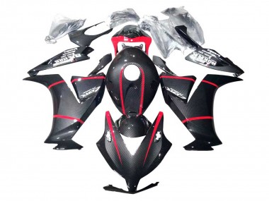 Carénages Moto Honda CBR1000RR 2012-2016 - Noir Fibre de Carbone Rouge Vendre