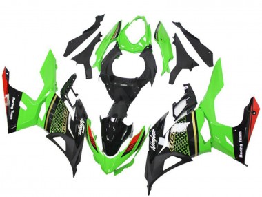 Carénages Moto Kawasaki EX400 2018-2024 - Vert Rouge Noir Rayon de Miel Vendre