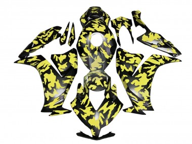 Carénages Moto Honda CBR1000RR 2012-2016 - Jaune Gris Noir Camouflage Vendre